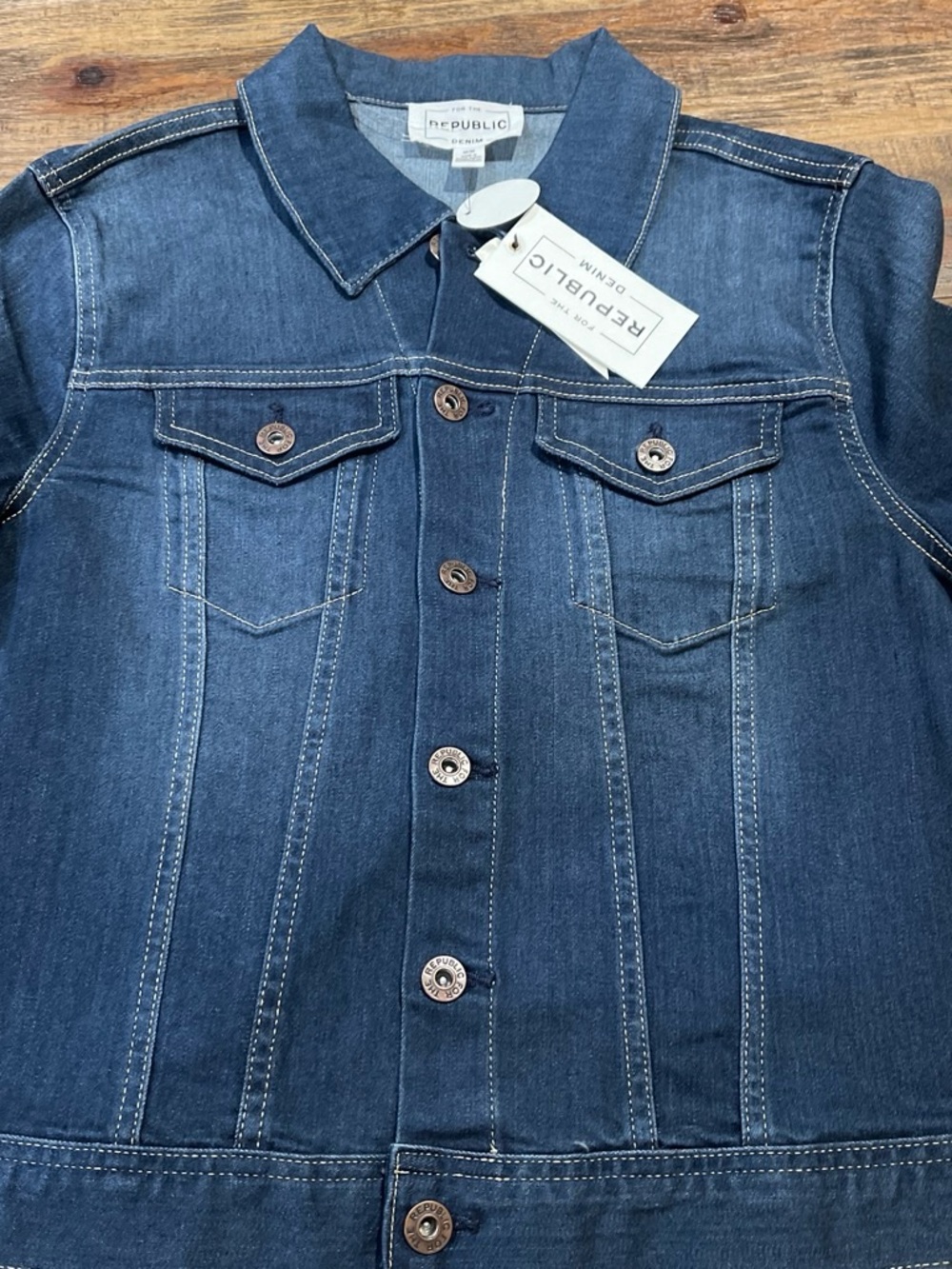 For The Republic Dark Indigo Denim Jacket